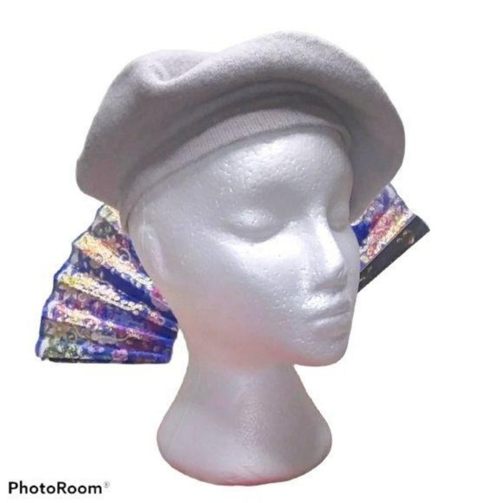 GROOVY GLAM Heather Grey Classic French Beret